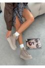 Черевики жіночі шкіряні мокко Teddy 8232-28