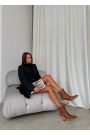 Ботинки казаки женские кожаные brown 8251-28