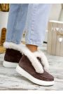 Черевики короткі жіночі замша brown LORO 7815-28