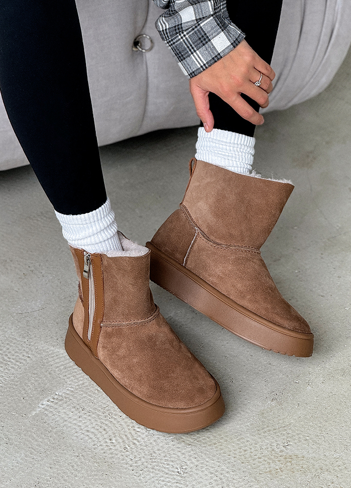 Уггі жіночі натуральна замша мокко 8245-28