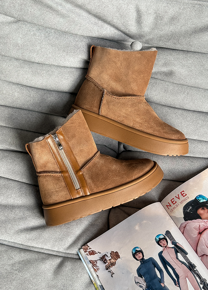 Уггі жіночі натуральна замша мокко 8245-28