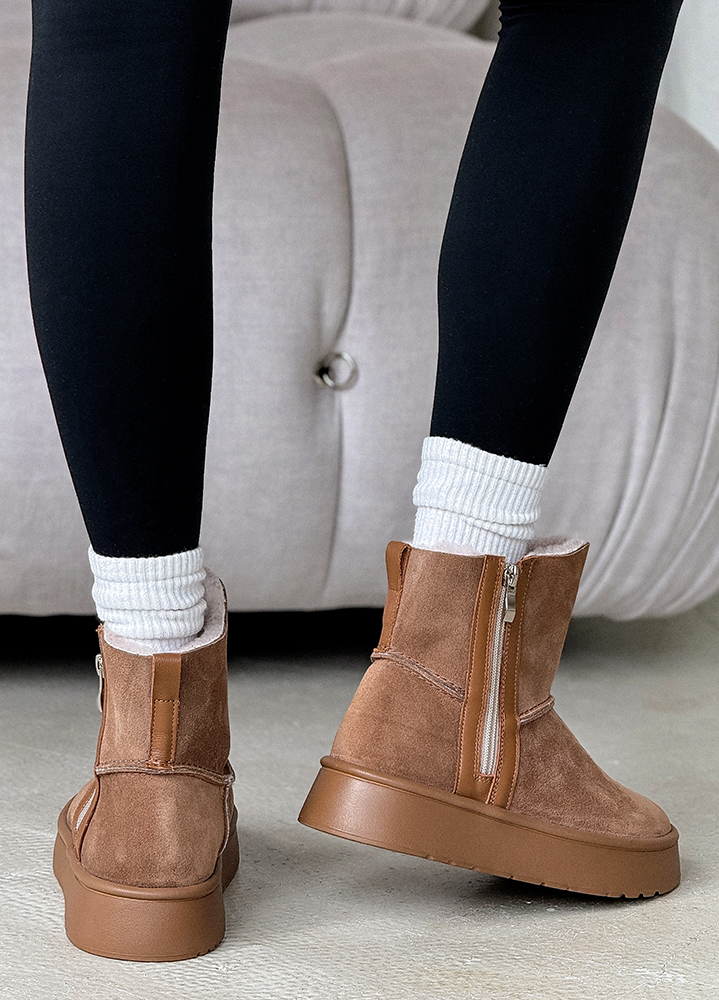 Уггі жіночі натуральна замша мокко 8245-28