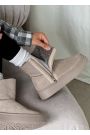 Уггі жіночі натуральна замша сірі 8247-28