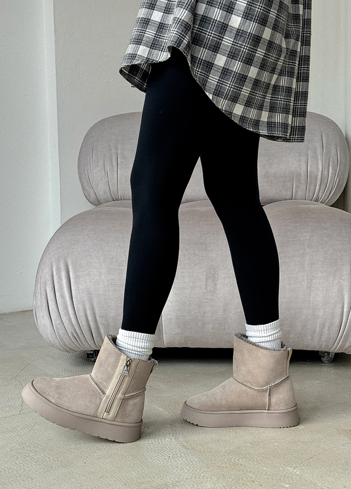 Угги женские натуральная замша серые 8247-28