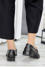 Туфлі жіночі шкіряні чорні Derbi 7605-28