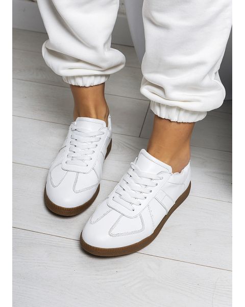 Кроссовки женские кожаные белые Gazelles 8145-28