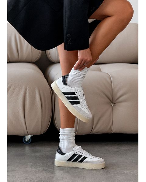 Кроссовки женские кожаные белые Samba-2 8239-28