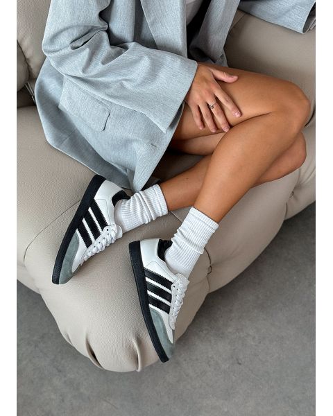 Кросівки жіночі шкіряні білі Samba 8242-28 Кросівки жіночі шкіряні білі Samba 8242-28