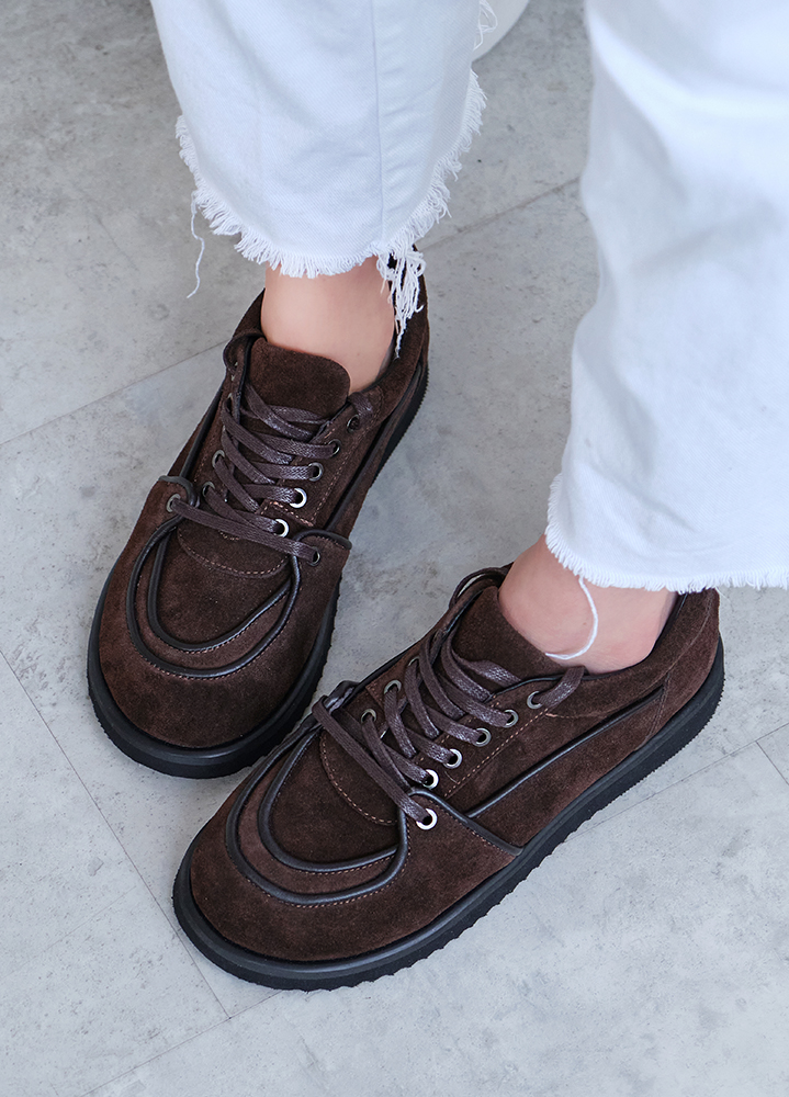 Кеди жіночі замшеві Barefoot коричневі 8426-28