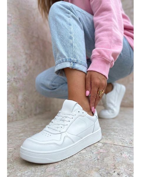 Кросівки жіночі BAREFOOT шкіряні білі 8560-28 Кросівки жіночі BAREFOOT шкіряні білі 8560-28