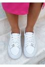 Кеди жіночі STAR шкіряні barefoot білі 8621-28