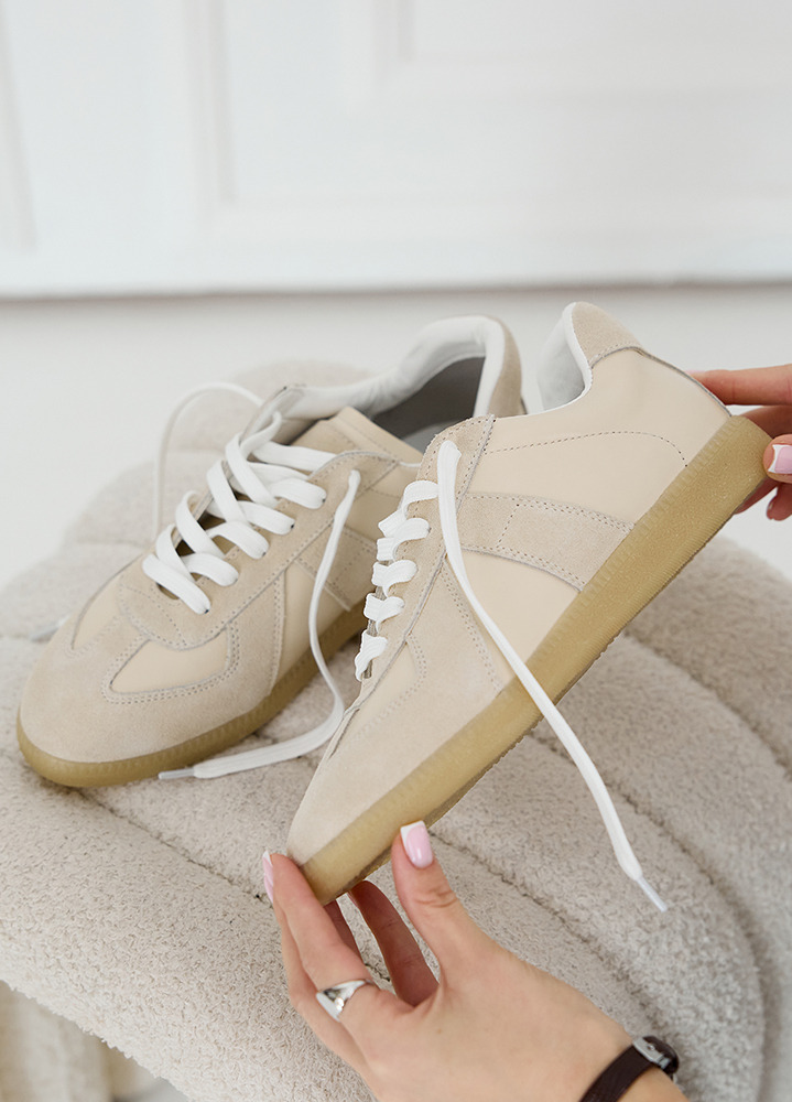 Кеди жіночі шкіряні беж Gazelles 8534-28