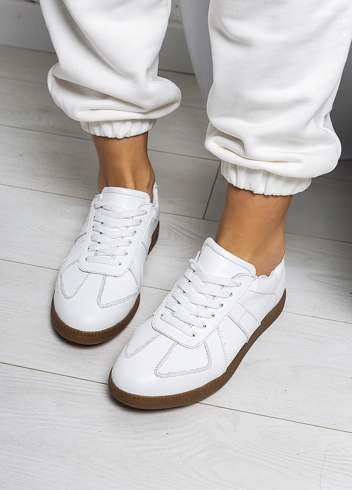 Кеди жіночі шкіряні білі Gazelles 8145-28