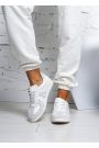 Кеди жіночі шкіряні білі ш+з Gazelles 8147-28