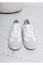 Кеди жіночі шкіряні білі ш+з Gazelles 8147-28