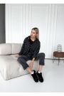 Кросівки жіночі BAREFOOT шкіряні чорні 8547-28
