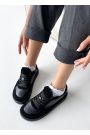 Кросівки жіночі BAREFOOT шкіряні чорні 8547-28