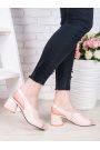 Босоніжки пудра шкіра 7125-28