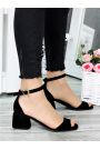 Босоножки Karmen №2 черная замша 7402-28