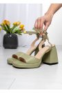 Босоножки CREDO оливка 8160-28
