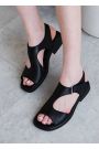 Босоніжки натуральна шкіра чорний 8436-28
