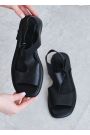 Босоніжки натуральна шкіра чорний 8436-28