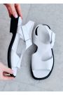 Босоніжки натуральна шкіра білий 8438-28