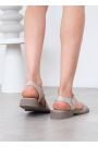 Босоніжки натуральна шкіра беж 8460-28