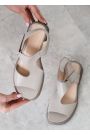 Босоніжки натуральна шкіра беж 8460-28