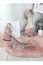 Босоножки Karmen пудра замша 7126-28