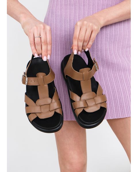 Босоніжки шкіряні Barefoot 8459-28 Босоніжки шкіряні Barefoot 8459-28