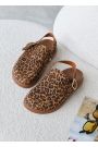 Клоги Barefoot шкіра леопард 8469-28