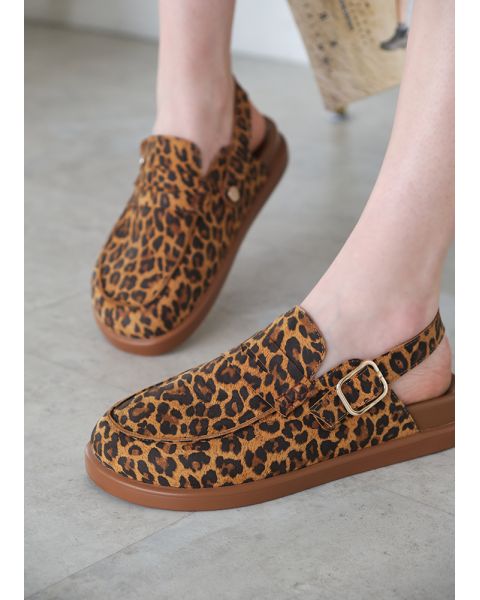 Клоги Barefoot шкіра леопард 8469-28 Клоги Barefoot шкіра леопард 8469-28
