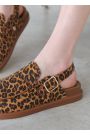 Клоги Barefoot шкіра леопард 8469-28