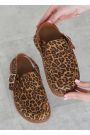 Клоги Barefoot шкіра леопард 8469-28