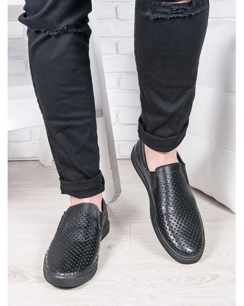 Чоловічі літні шкіряні сліпони 6892-28