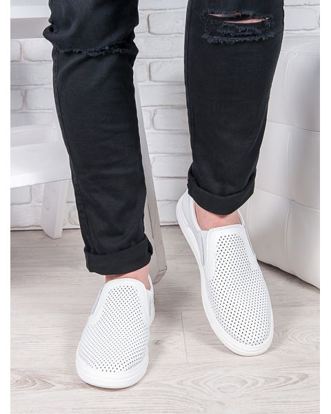 Літні чоловічі білі сліпони 6898-28