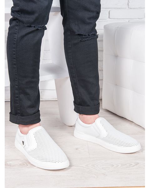 Літні чоловічі білі сліпони 6898-28