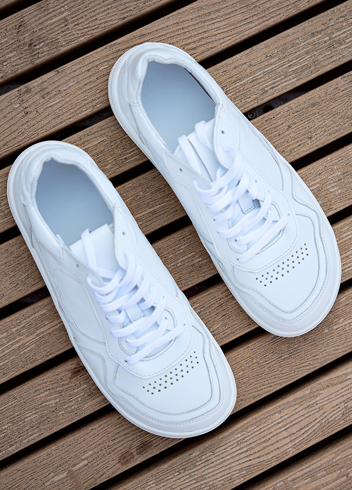 Кросівки чоловічі BAREFOOT шкіряні білі 8516-28