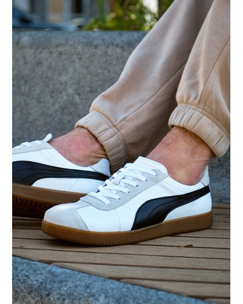 Кеди чоловічі PALERMO шкіряні білі 8510-28