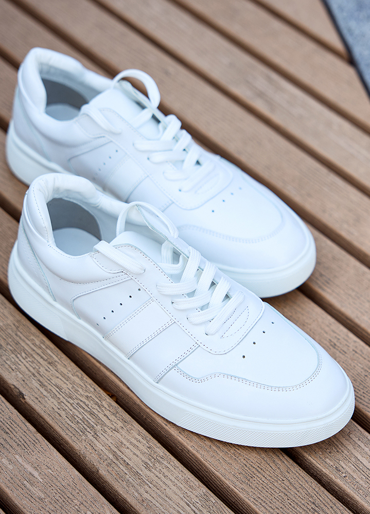 Кросівки чоловічі GALAXY шкіряні білі 8507-28