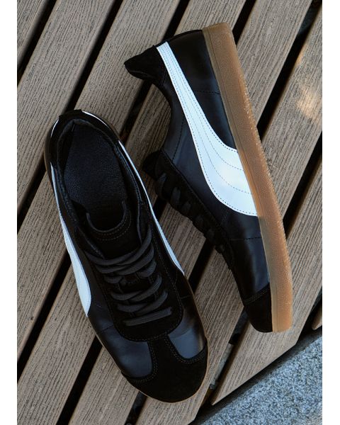 Кеди чоловічі PALERMO шкіряні чорні 8513-28