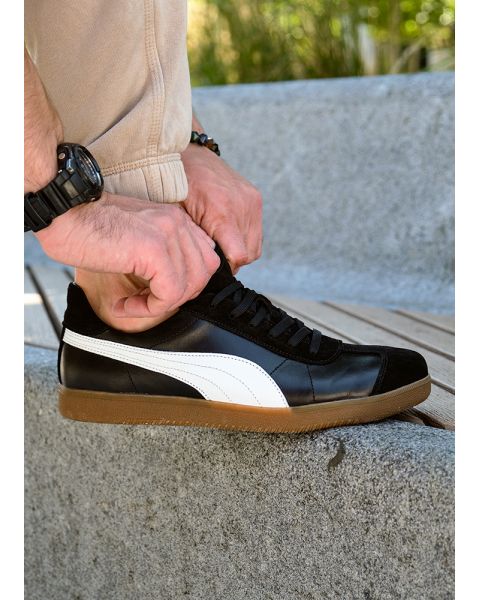 Кеди чоловічі PALERMO шкіряні чорні 8513-28