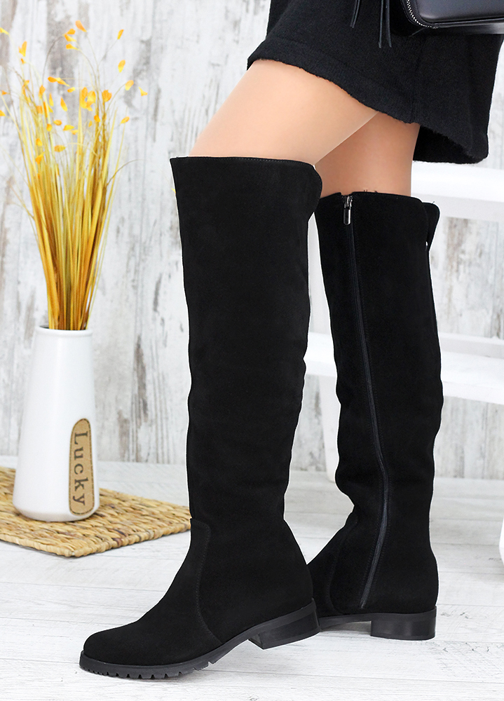 Ботфорти натуральна замша 6743-28