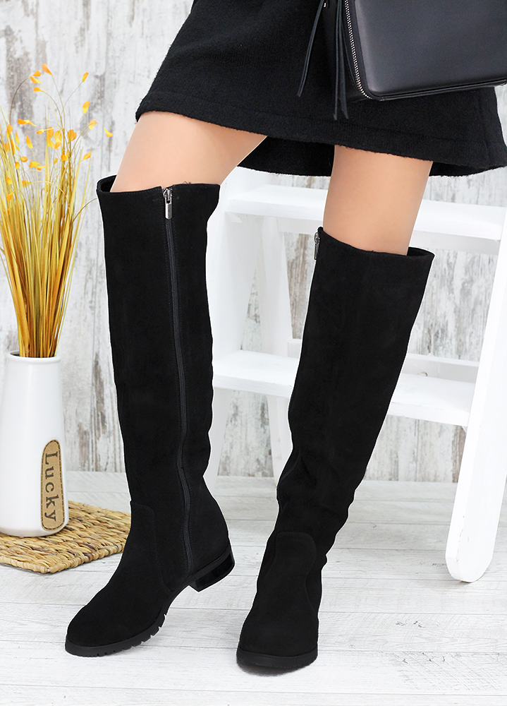 Ботфорти натуральна замша 6743-28