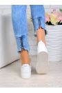 Сліпони Amore біла шкіра 6303-28