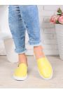 Сліпони Люсі жовта шкіра 7079-28