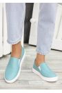 Сліпони Люсі бірюза шкіра 7082-28