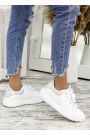Кожаные белые кеды 7671-28