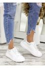 Кожаные белые кеды 7671-28